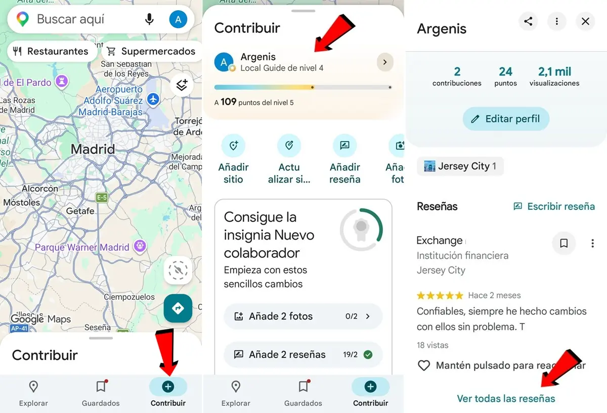 Como ver todas mis reseñas y contribuciones en Google Maps