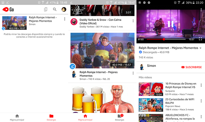 Como ver videos de YouTube sin internet paso 2