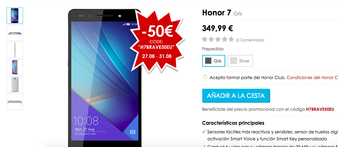 Comprar Honor 7 en España