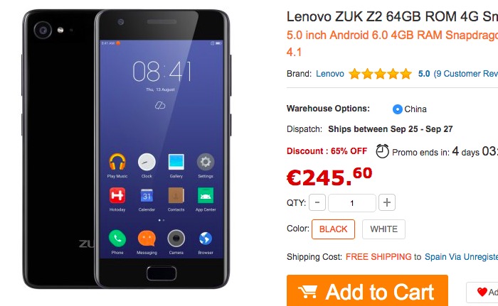 Comprar Lenovo ZUK Z2