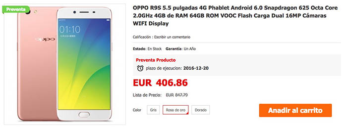 comprar-oppo-r9s-mejor-precio