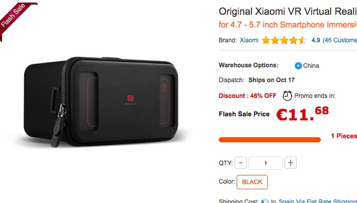 Comprar Xiaomi VR por 11 euros