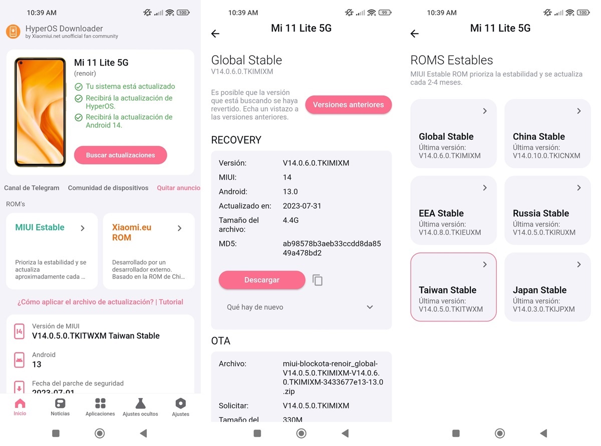 Con aplicacion podras descargar HyperOS en tu Xiaomi antes que nadie HyperOS Downloader