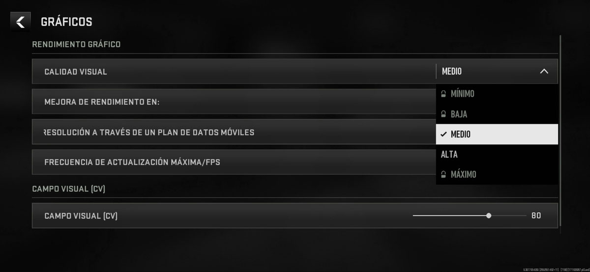 5 consejos para evitar que Warzone Mobile sobrecaliente tu móvil: reducir la calidad visual
