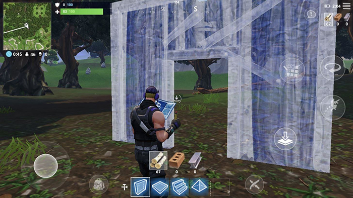Construir en Fortnite mobile