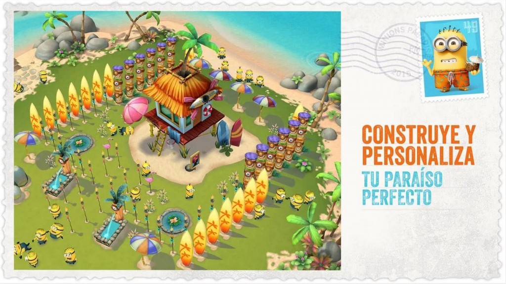 Construye el paríso en Minions Paradise