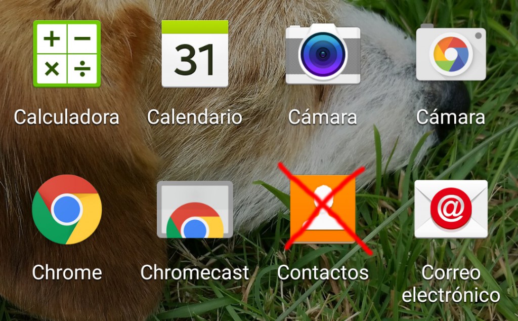 Contactos se ha detenido Galaxy S5