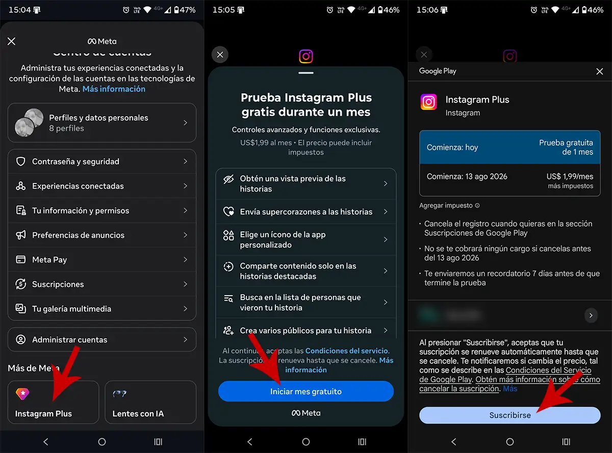 Contratar Instagram Plus gratis