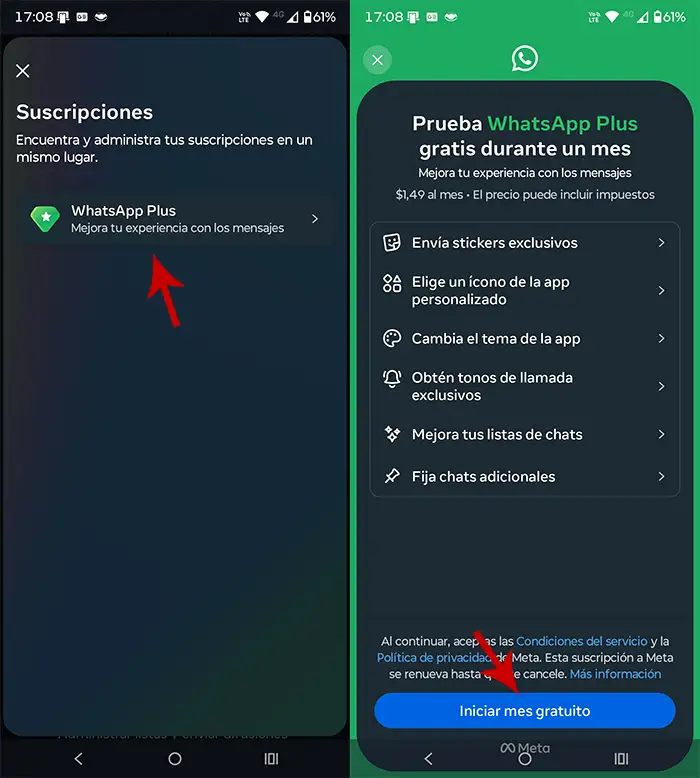Contratar WhatsApp Plus gratis