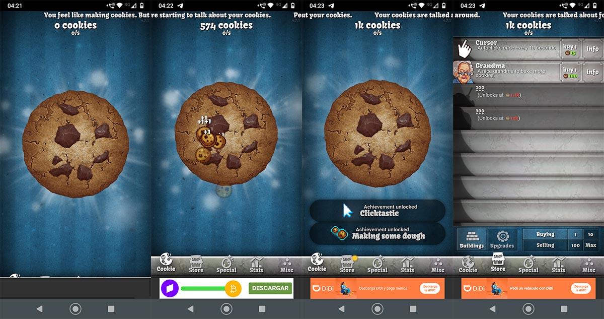 Cookie Clicker para Android