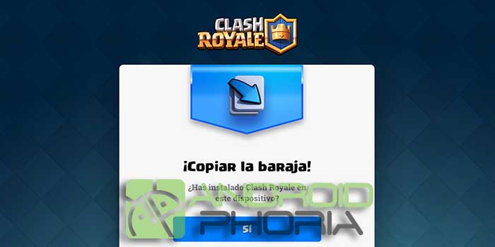 Copiar baraja Clash Royale Copiar baraja Clash Royale