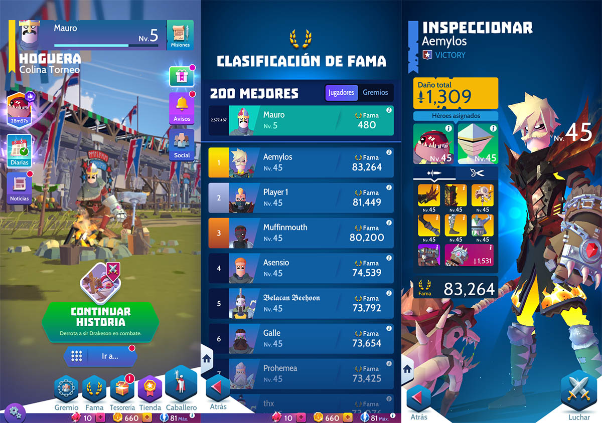 Copiar otros heroes Knighthood