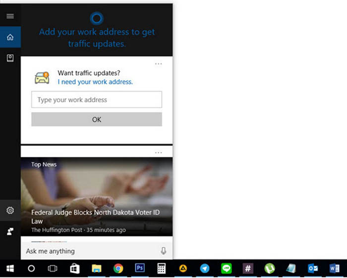 Cortana Windows 10