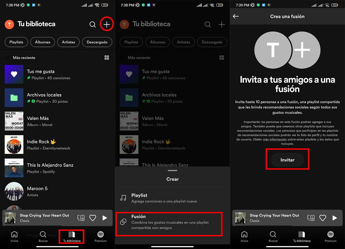 Crea una playlist compartida con tus amigos