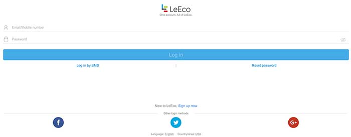 Crear cuenta Leeco espana