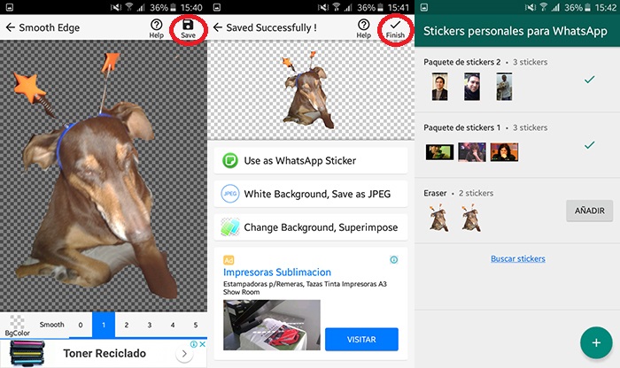 Crear stickers de calidad en WhatsApp Paso 3