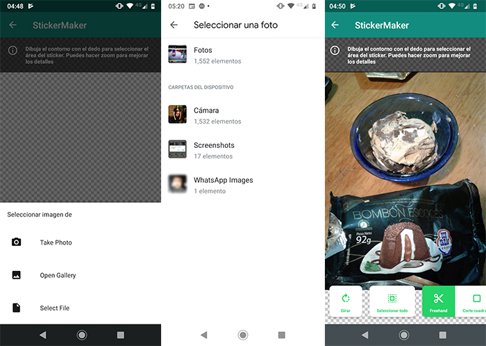 Crear stickers whatsapp sticker maker Paso 3