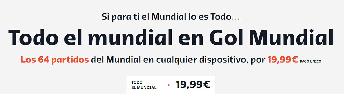 Cuanto cuesta Gol Mundial