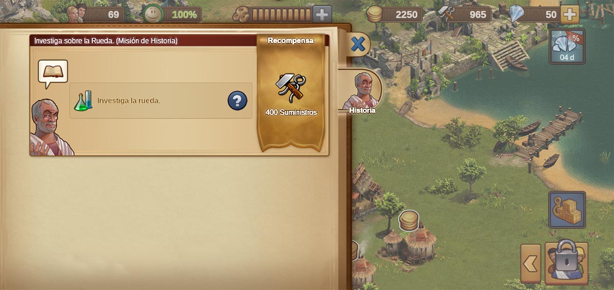 Cumplir misiones historia Forge of Empires