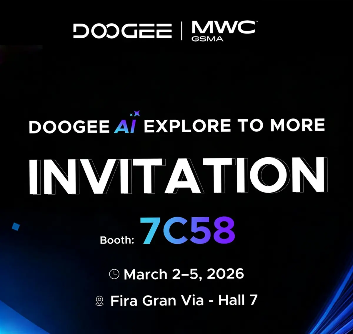 DOOGEE revoluciona el MWC 2026 nuevo ecosistema e IA Visible