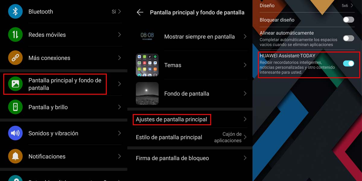 Desactivar el asistente de Huawei