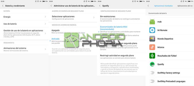 Desactivar restricciones miui apps