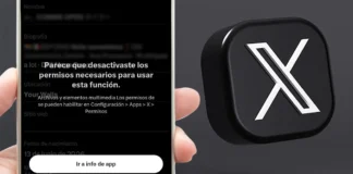 Desactivaste permisos necesarios para esta función en X solución