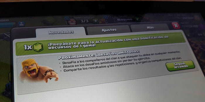 Desafios amistosos Clash of Clans