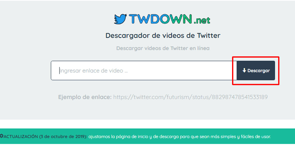 Descarga el vídeo que quieras de Twitter en formato mp3 o mp4 gratis