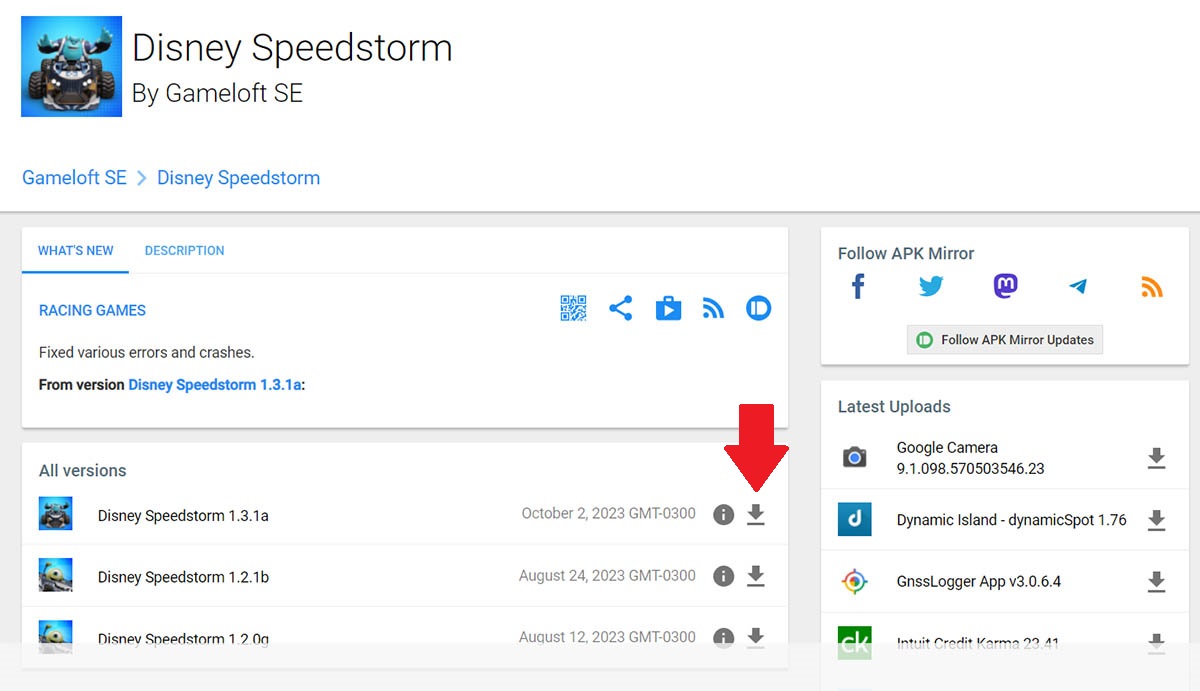 Descargar DisneySpeedstorm APK desde APKMirror