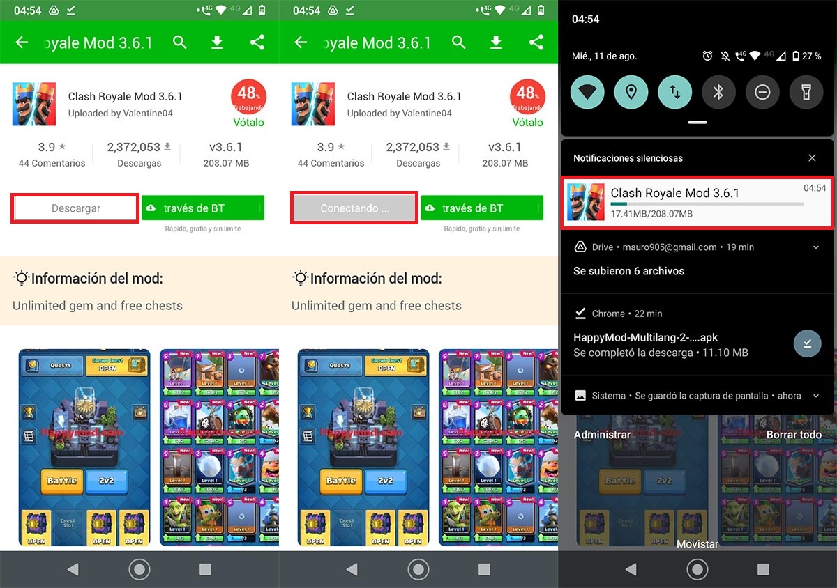 Descargar apps y juegos en HappyMod