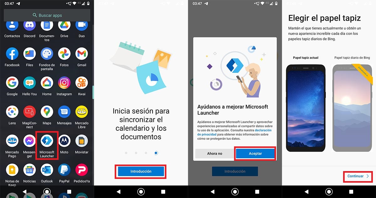 Descargar launcher en Android Go