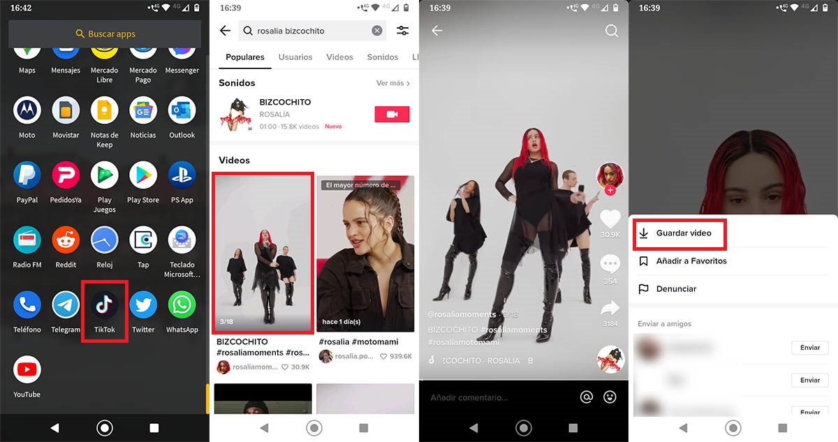 Descargar un video de TikTok facilmente