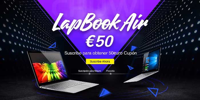 Descuento Chuwi LapBook Air 50 euros