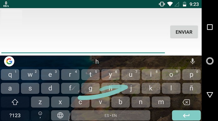 Deslizar para escribir teclado de Google