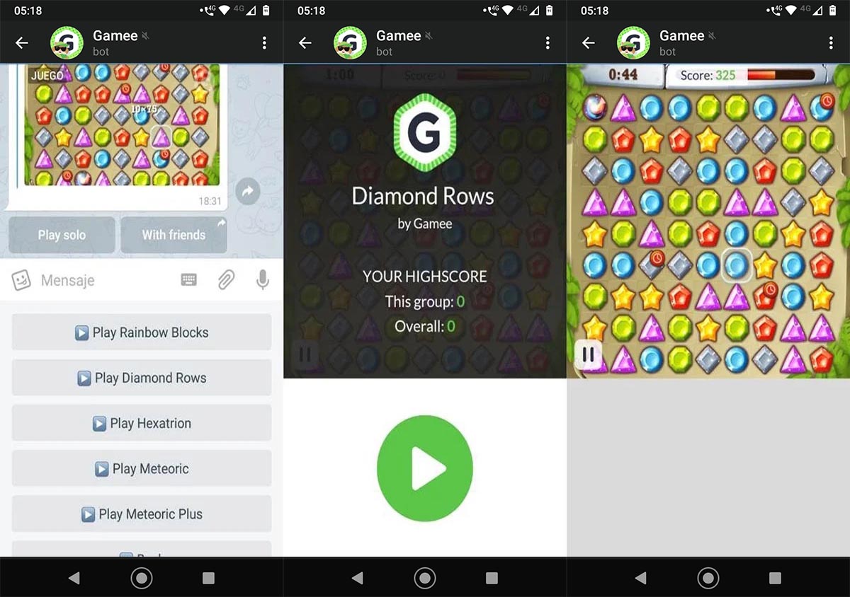 Diamond Rows Telegram