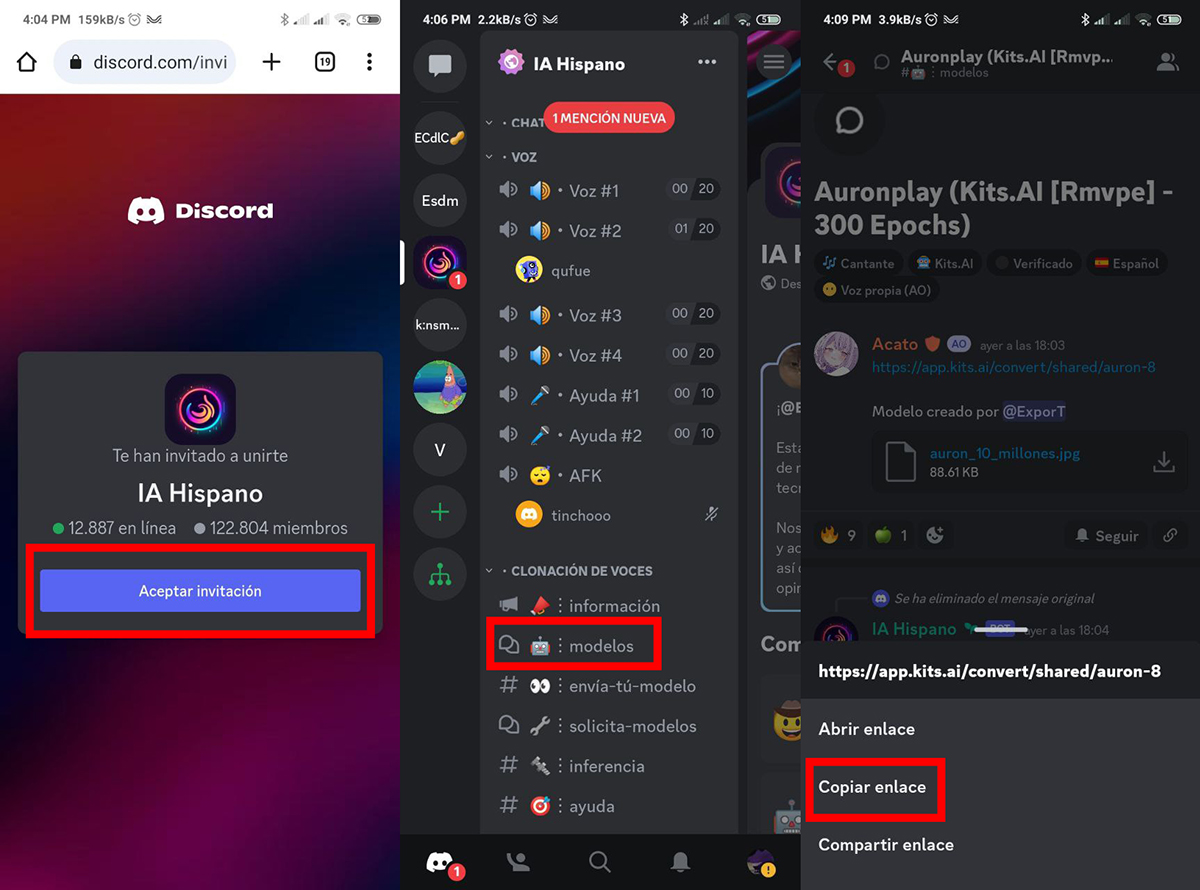 Discord te dará el modelo para ponerle voz a tu cover con IA