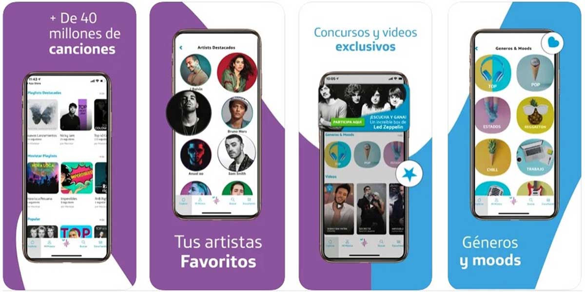 Diseño e interfaz Movistar Música