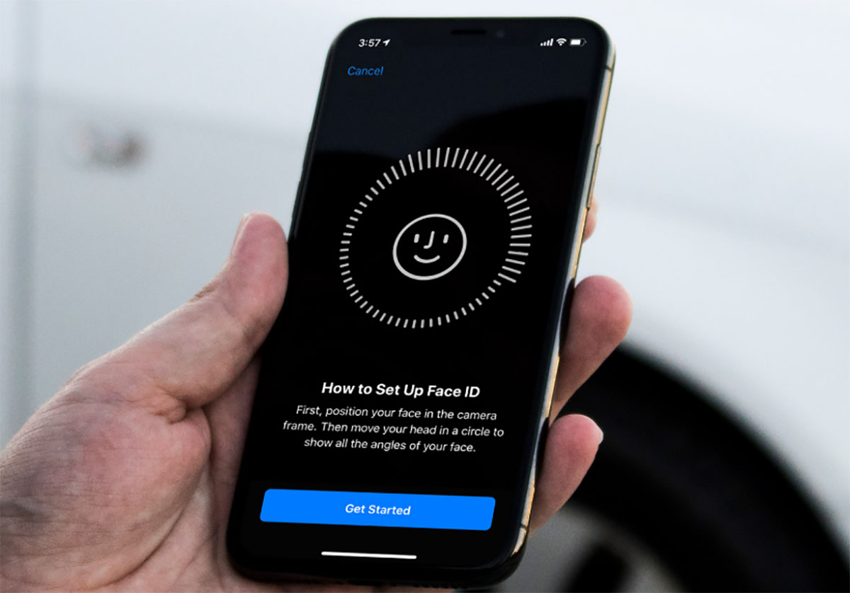 Distancia Face ID iPhone XR