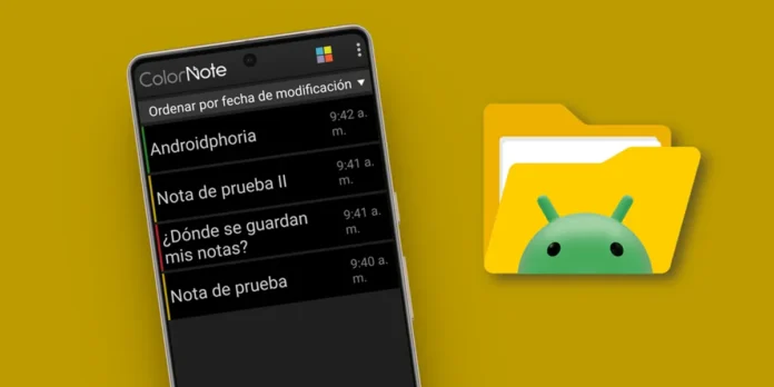Donde guarda ColorNote tus notas en Android Donde guarda ColorNote tus notas en Android