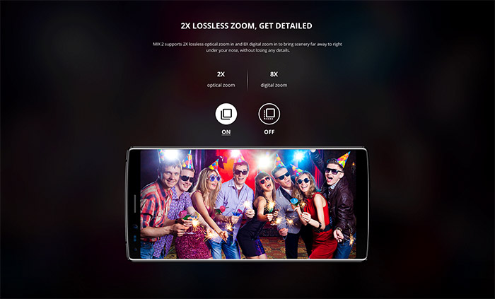 Doogee MIX 2 camara dual frontal