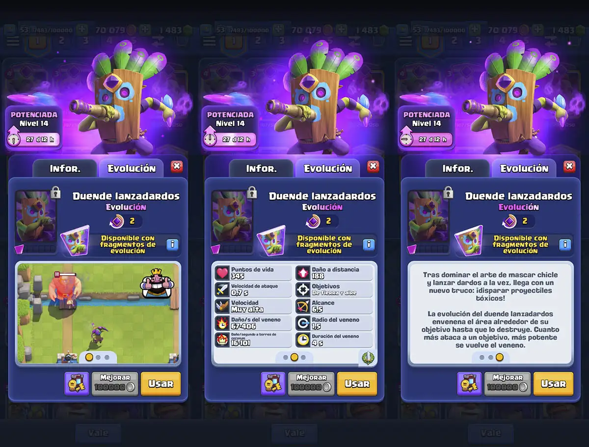 Goblin Dart Thrower Evolved In Clash Royale