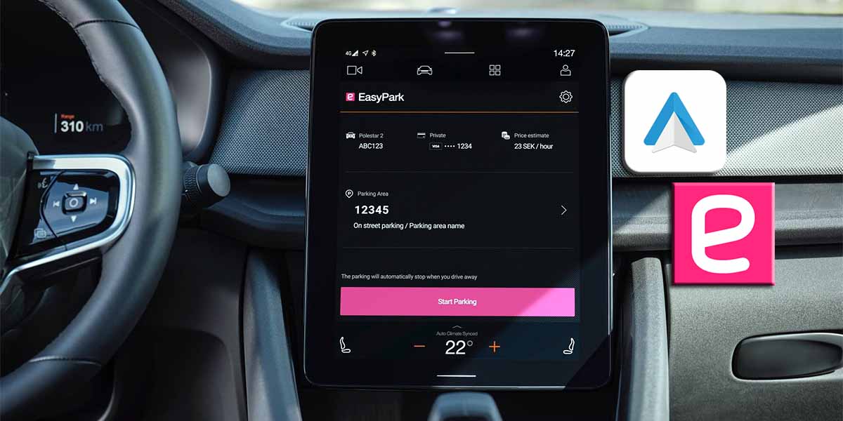 EasyPark compatible Android Auto para encontrar dónde aparcar