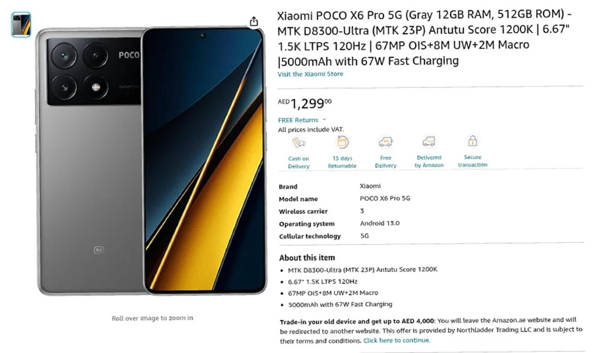 El POCO X6 Pro 5G tendra pantalla AMOLED a 1.5K y rondara los 320 euros