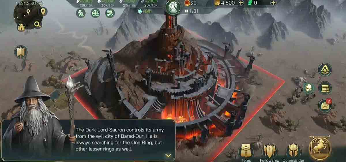 El Señor de los Anillos: que comience la batalla Android