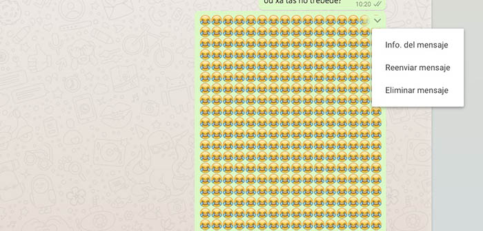 Eliminar mensaje que bloquea WhatsApp sin eliminar la conversación