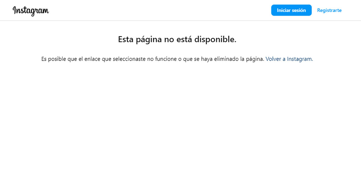 Eliminaron la publicacion de Instagram copia