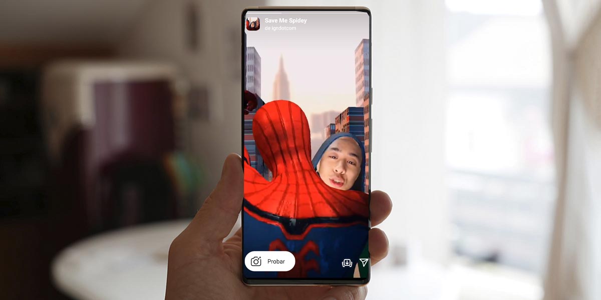 Encontrar filtro de Spider Man en Instagram viral TikTok