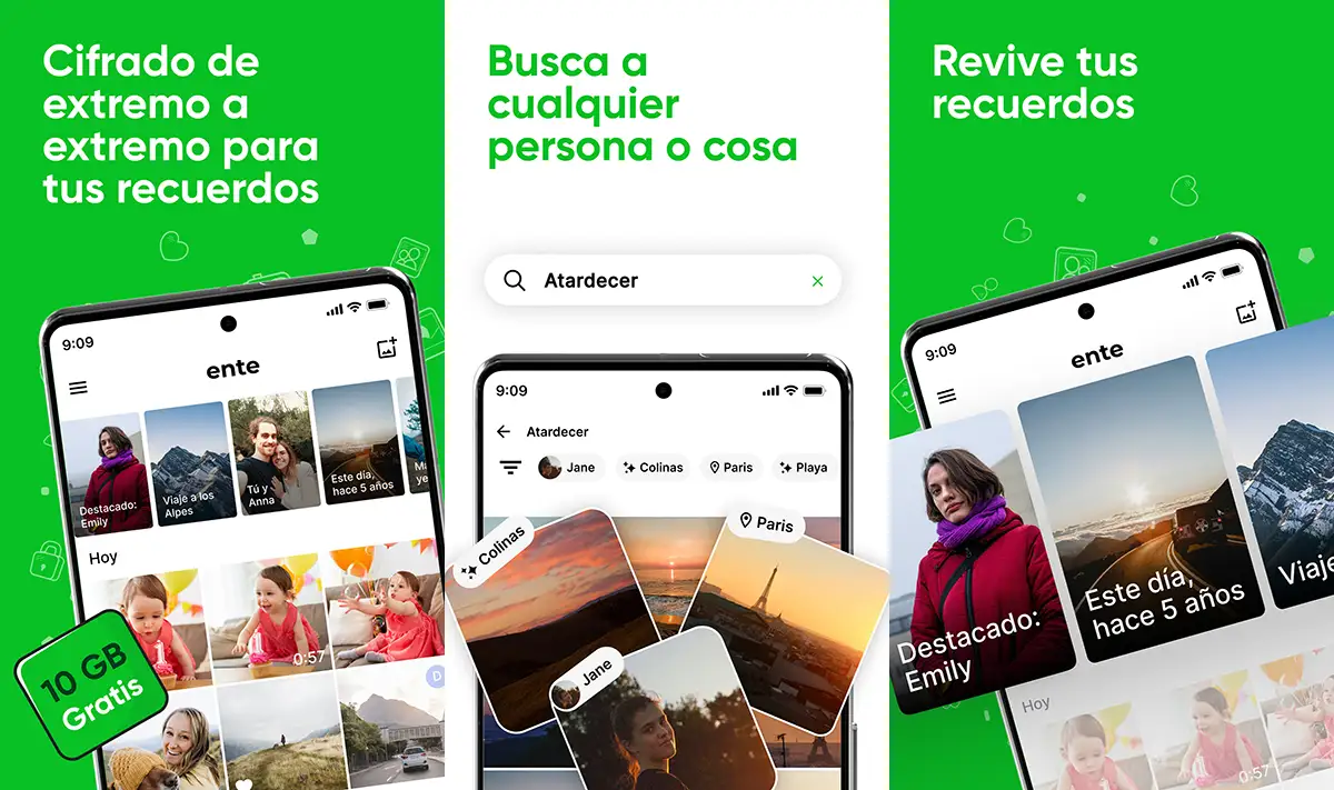 Ente Fotos alternativa a Google Fotos