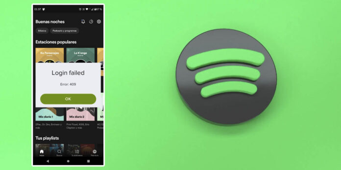 Error 409 en Spotify cómo solucionarlo